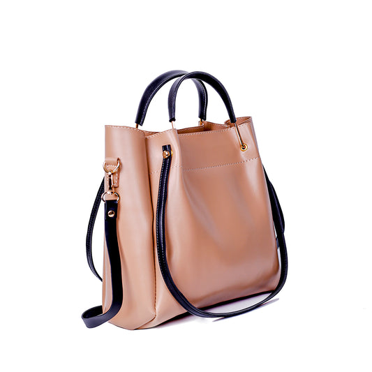 Lily Skin and Black 2 Pcs Handbag