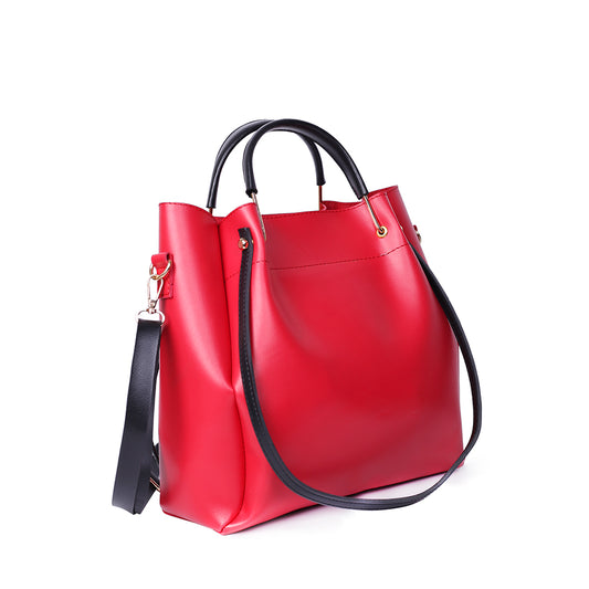 Lily Red and Black 2 Pcs Handbag