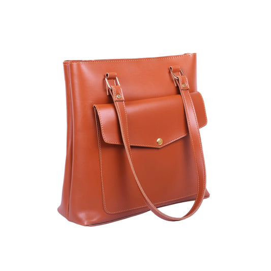 Alexa Brown Shoulder Bag