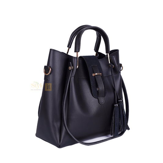 Scooby Black 3 Pcs Handbag