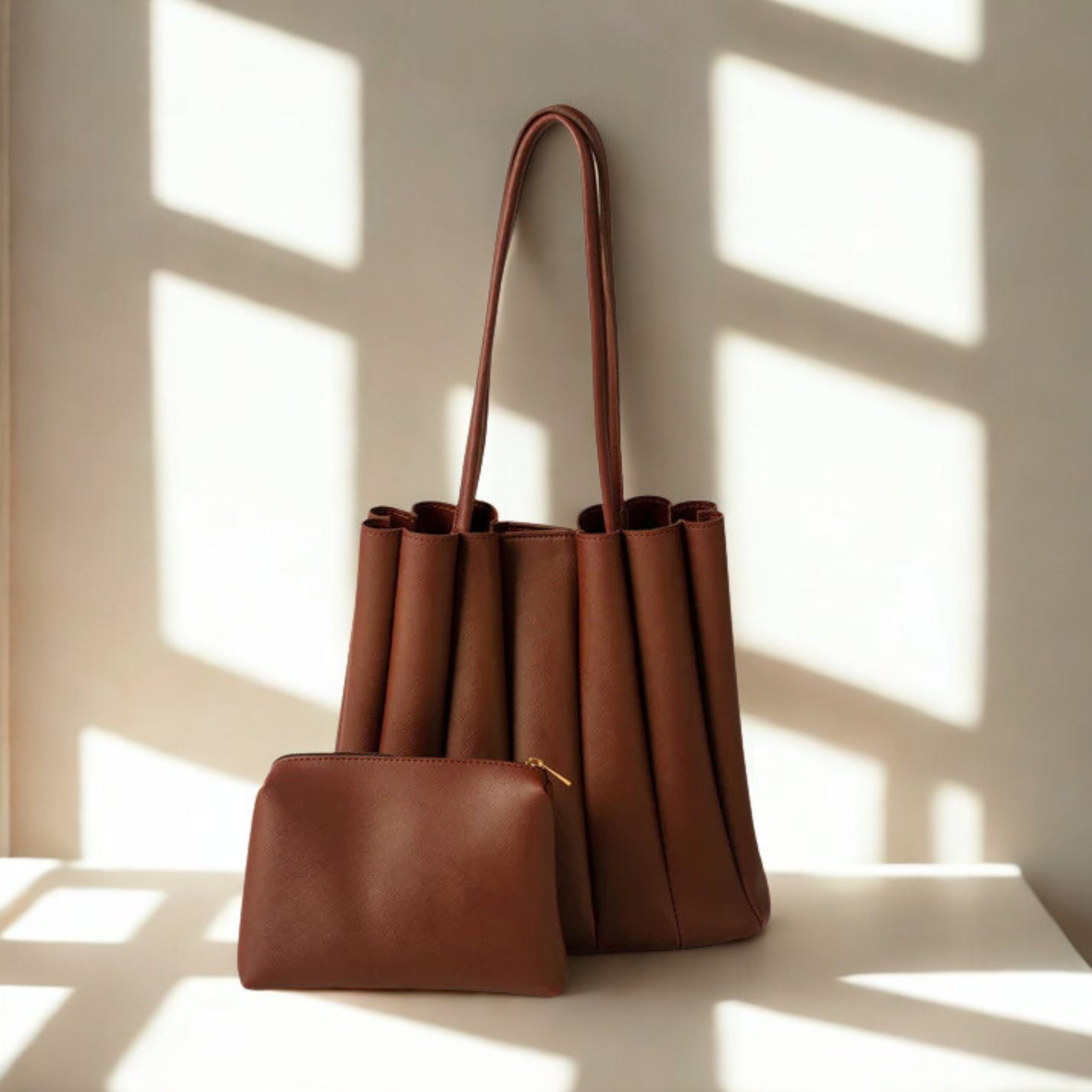 Pleated Tote Bags