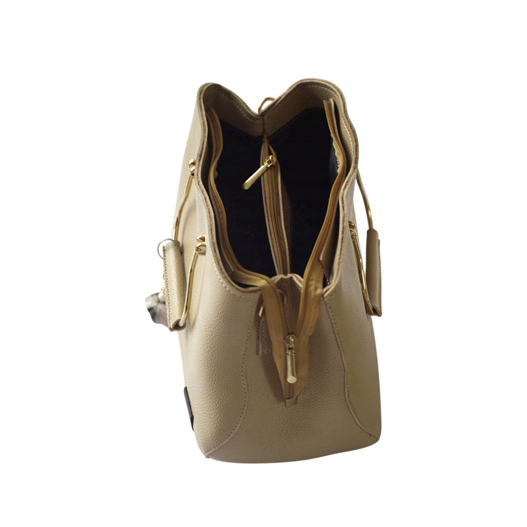 Satchel Pink Leather Hand Bag