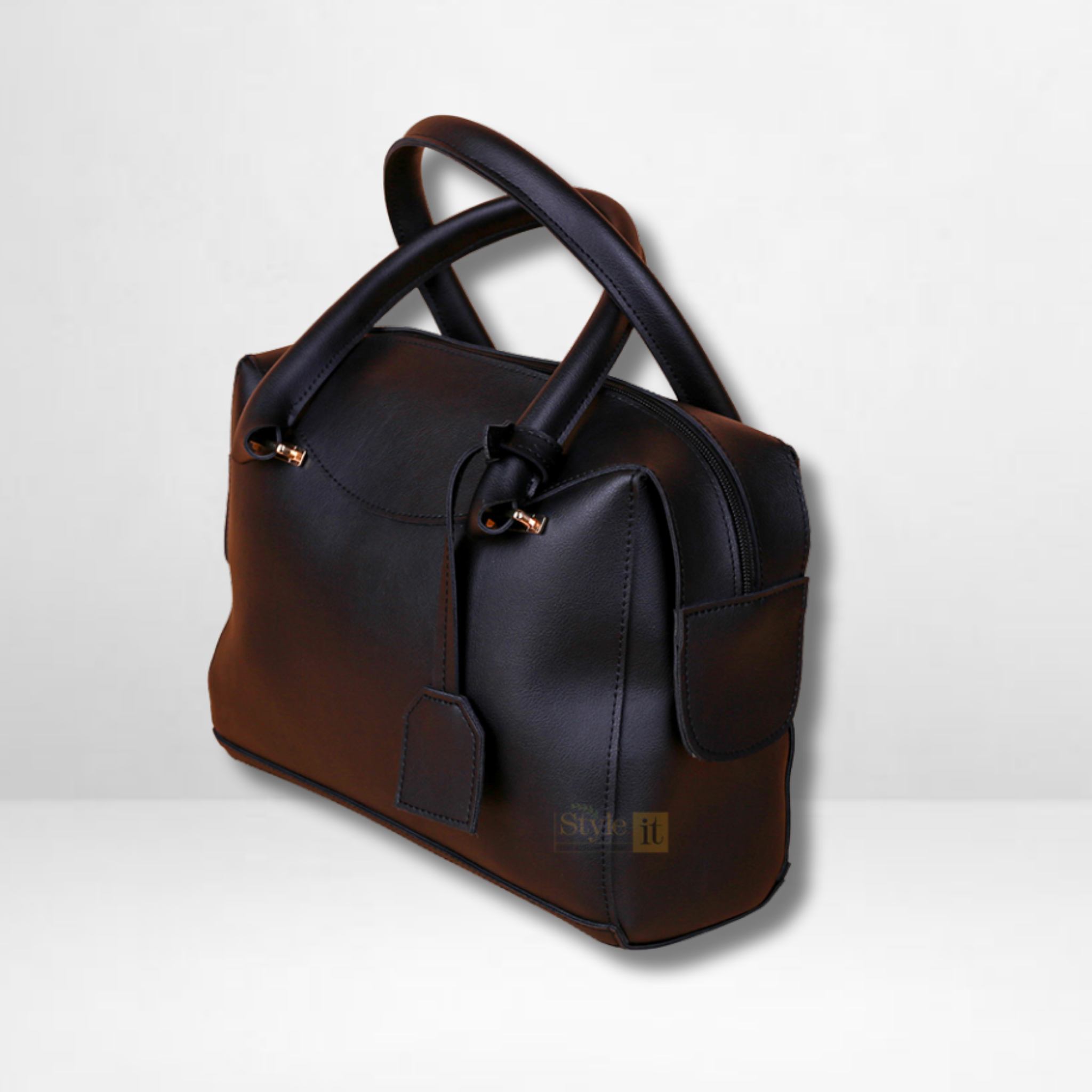 Black Elegenza Zipper Handbag