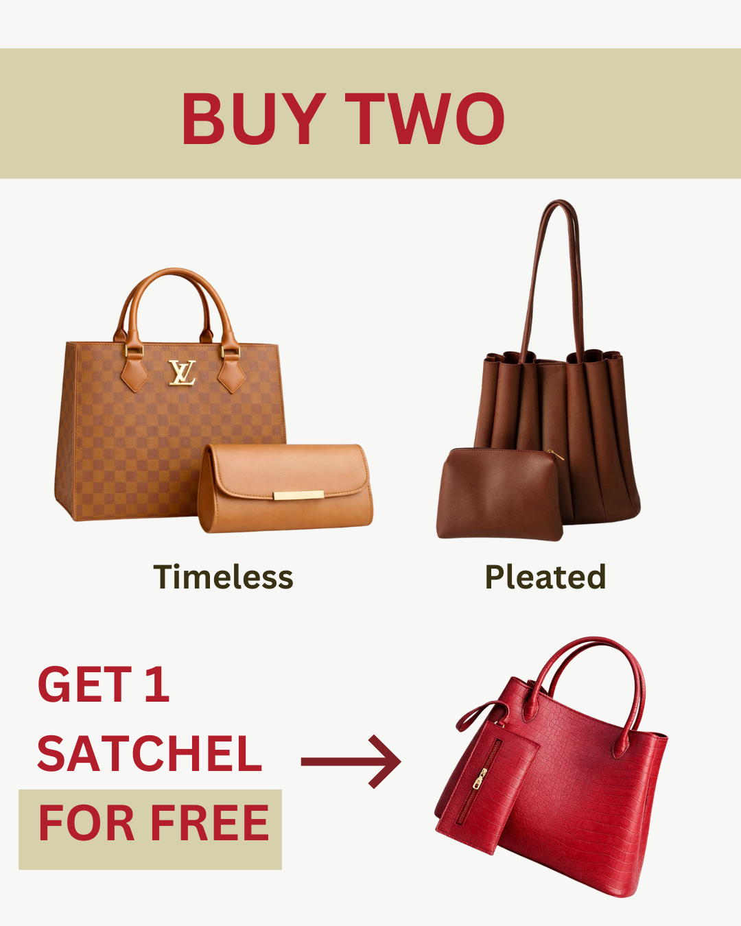 Deal 12 - Timeless + Pleated Tote