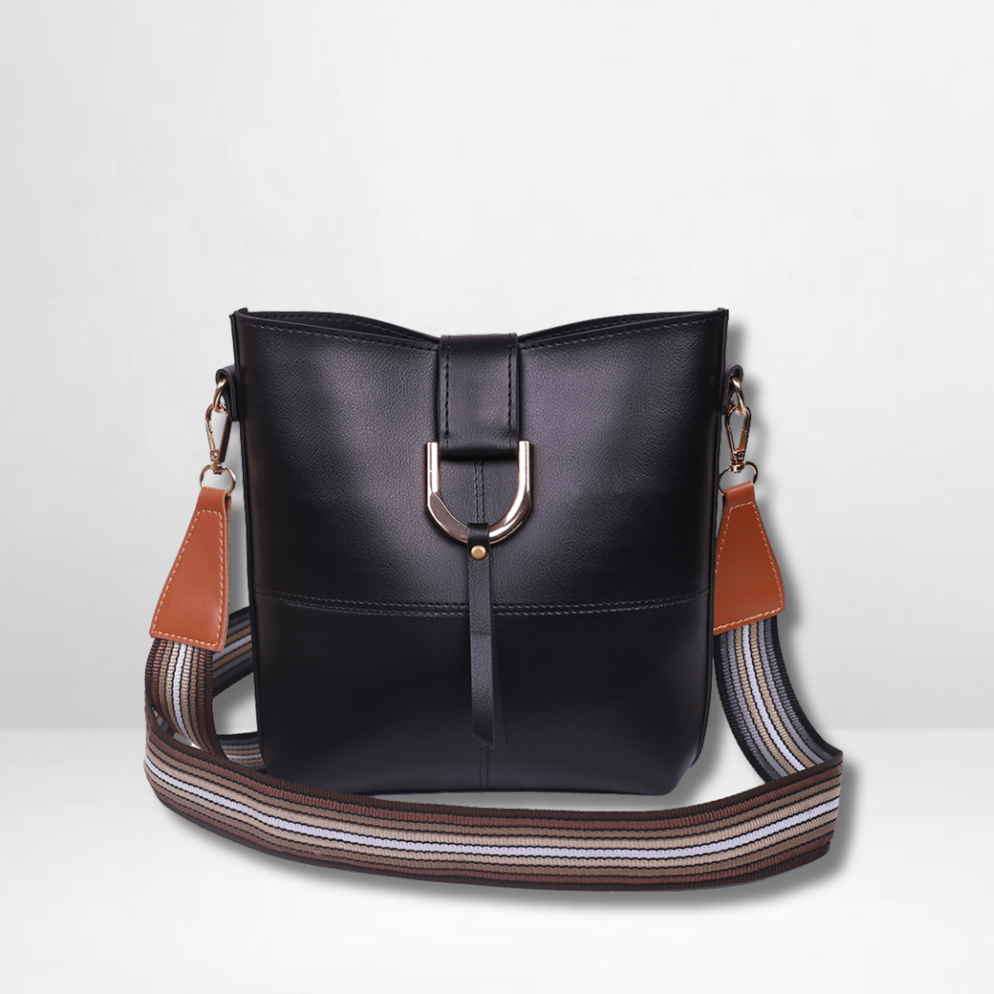 Simba Black Crossbody Bag