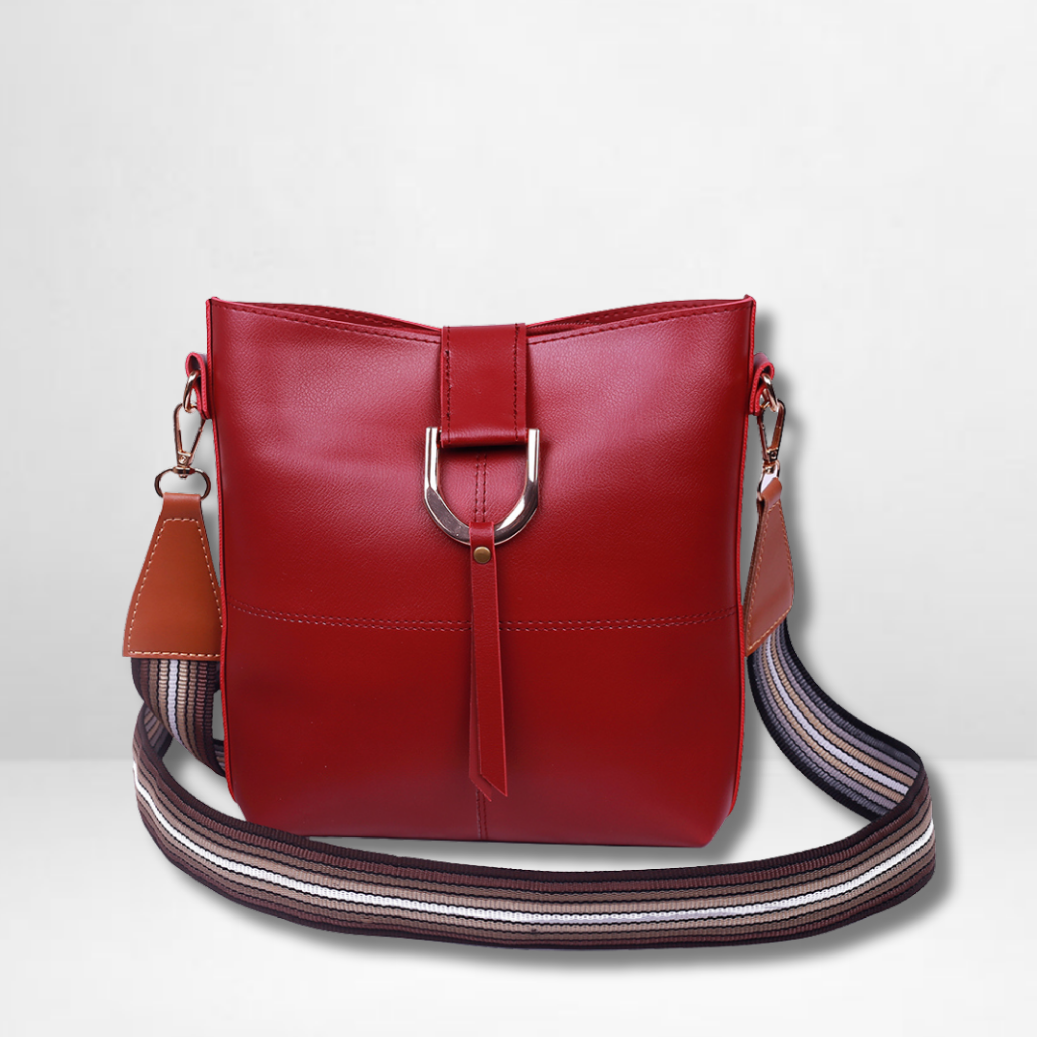 Simba Maroon Crossbody Bag