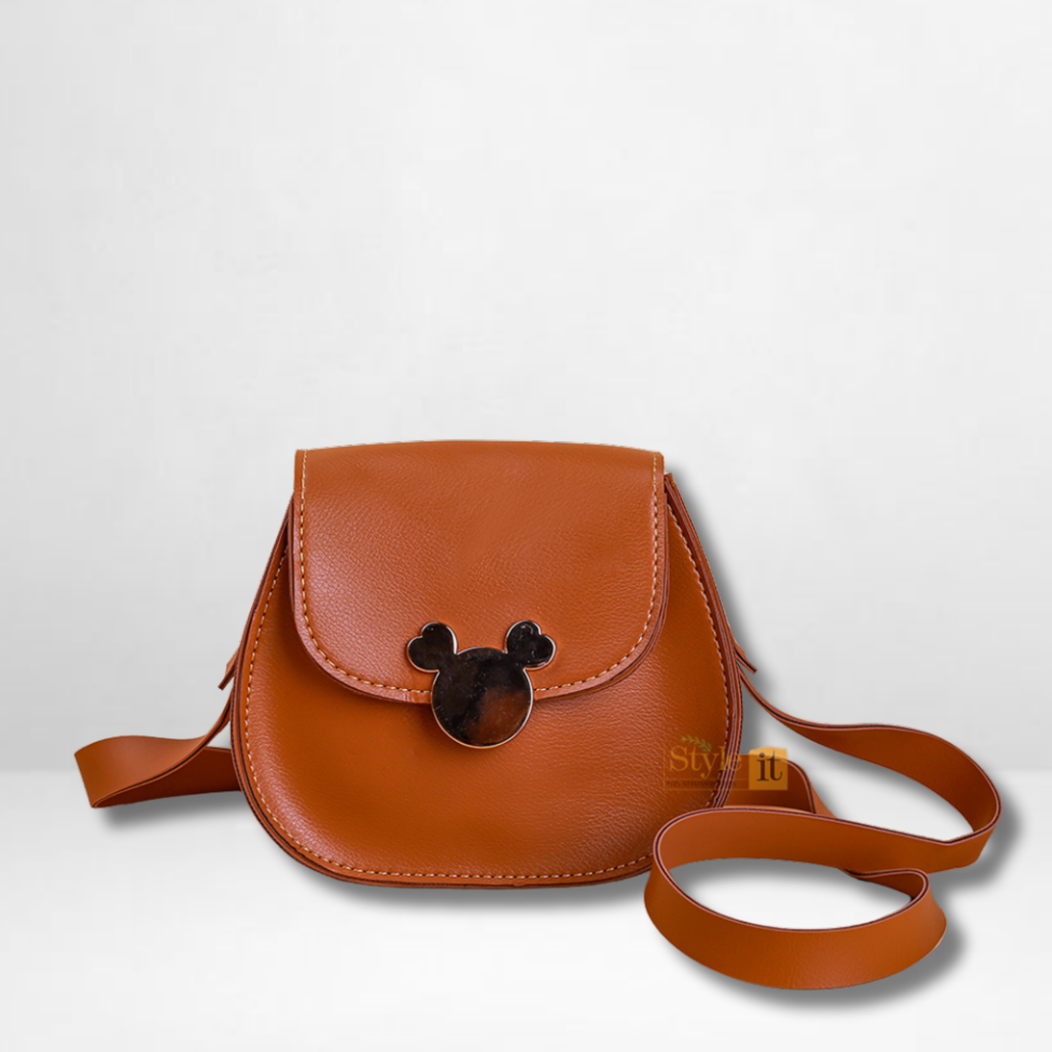 Micky Mouse Kids Brown Crossbody Bag