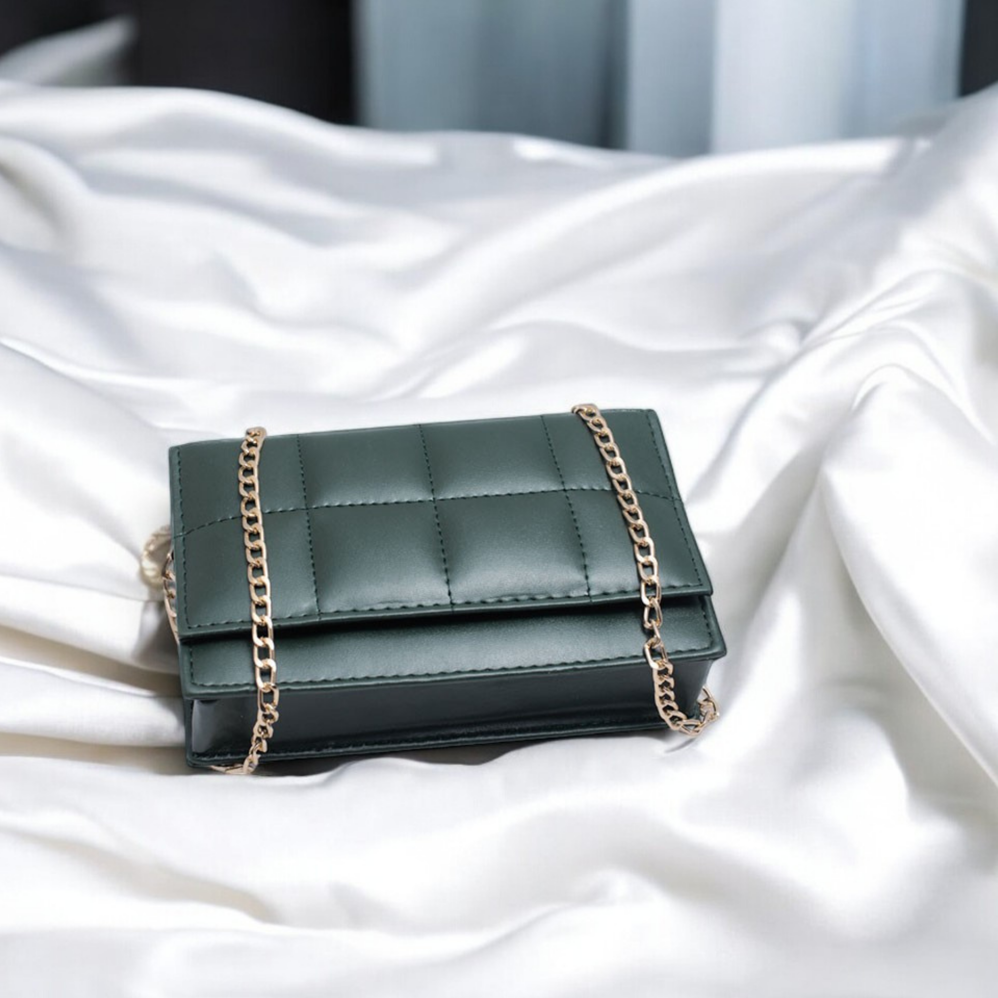 LuxeCross Black Crossbody Bag
