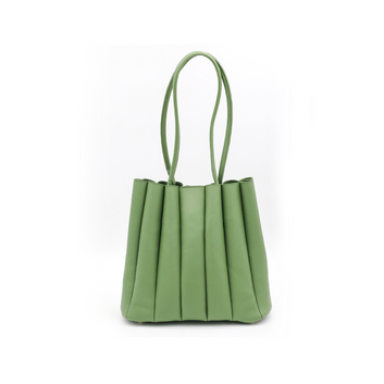 Pleated Tote Green
