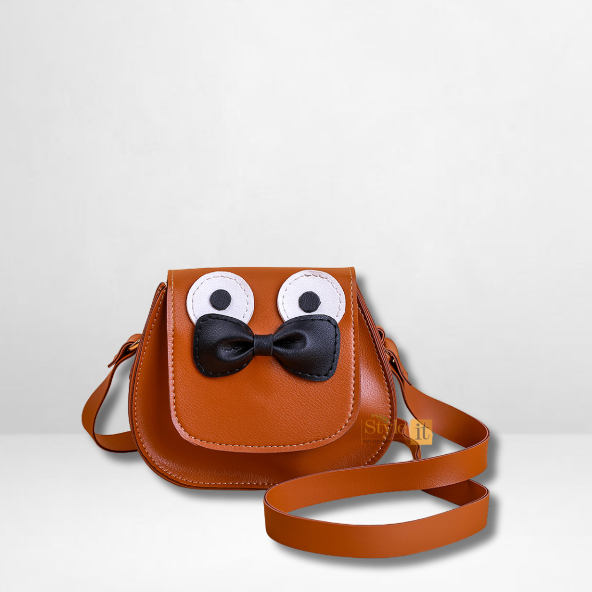 Kitty Brown Kids Crossbody Bag