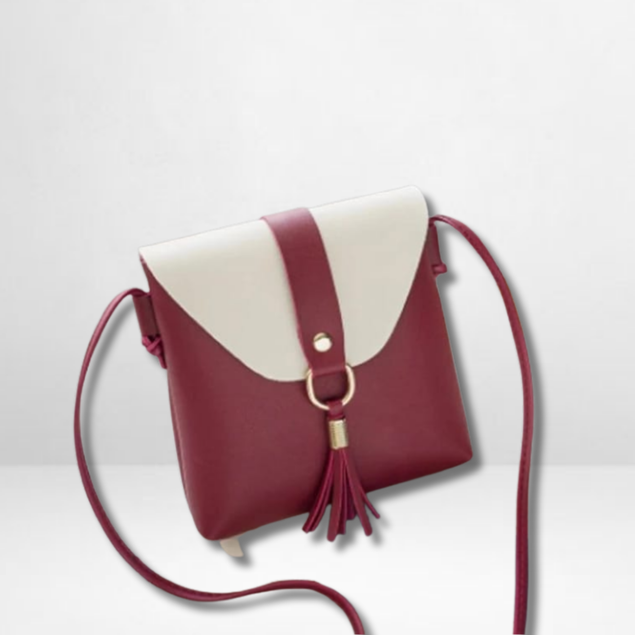 Cozy Maroon Crossbody Bag