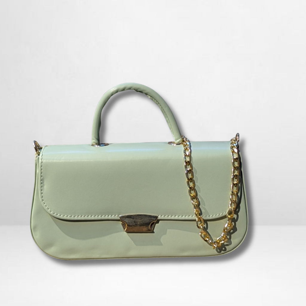 Aura Chain Green Crossbody Bag