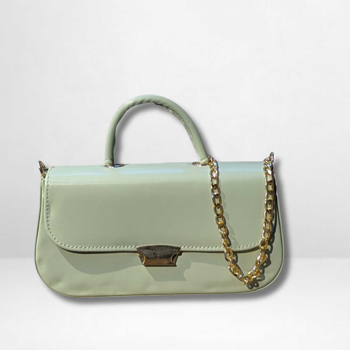Aura Chain Green Crossbody Bag