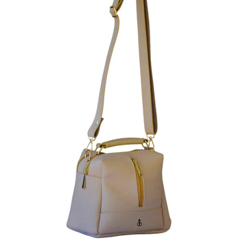 Skin Luxe Leather 4-Zip Bucket Bag
