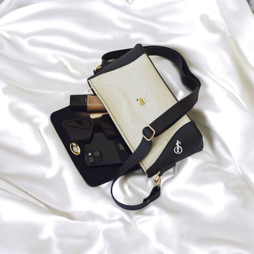 Black Chamki Festive Shoulder Bag