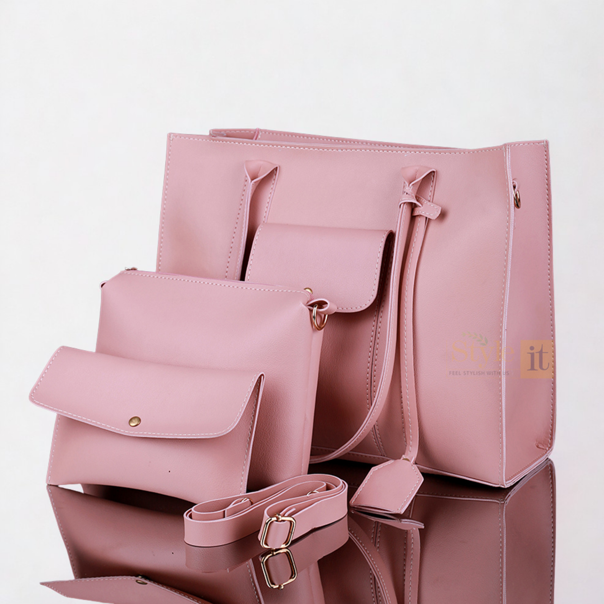 Triplet T-Pink Tote Set