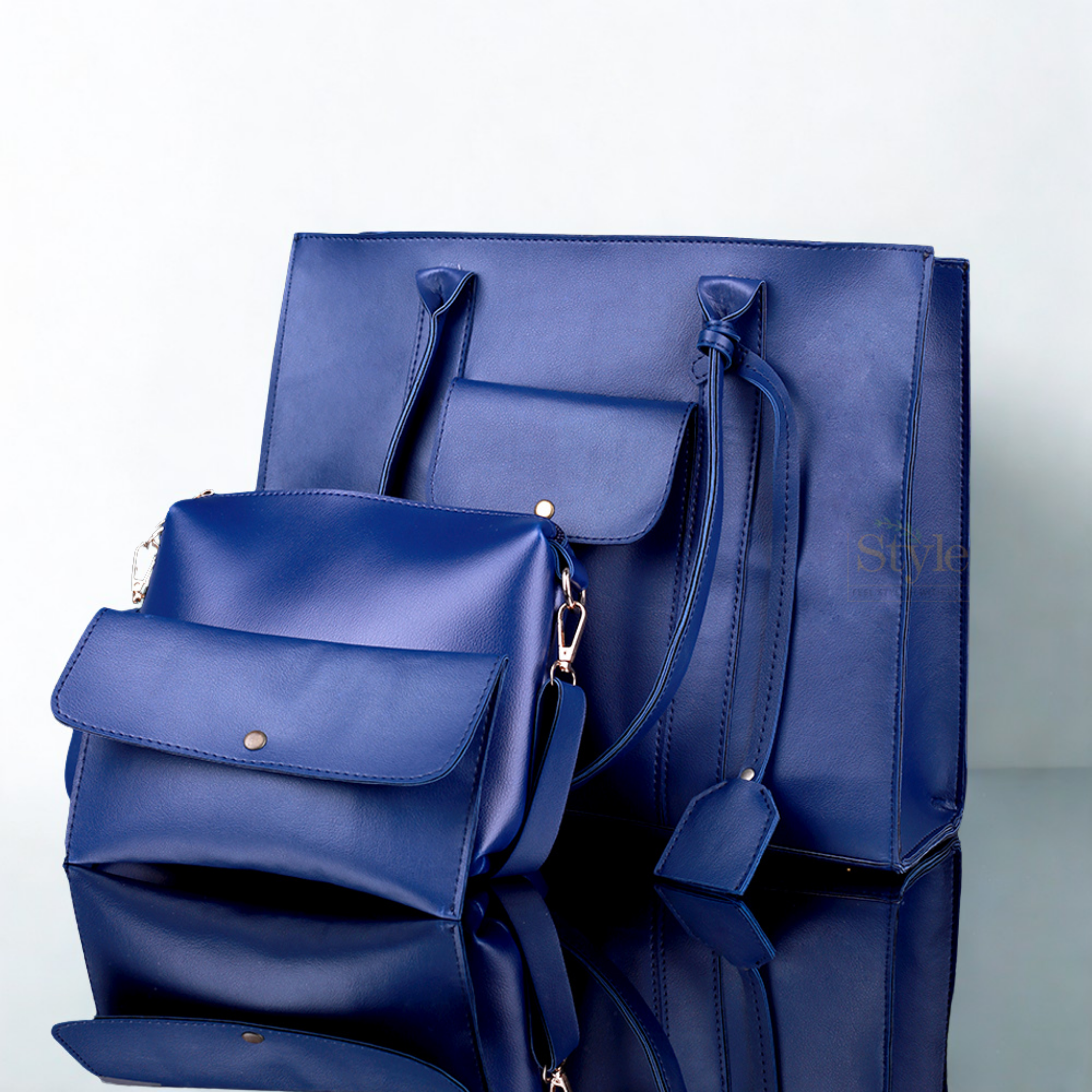 Triplet Blue Tote Set