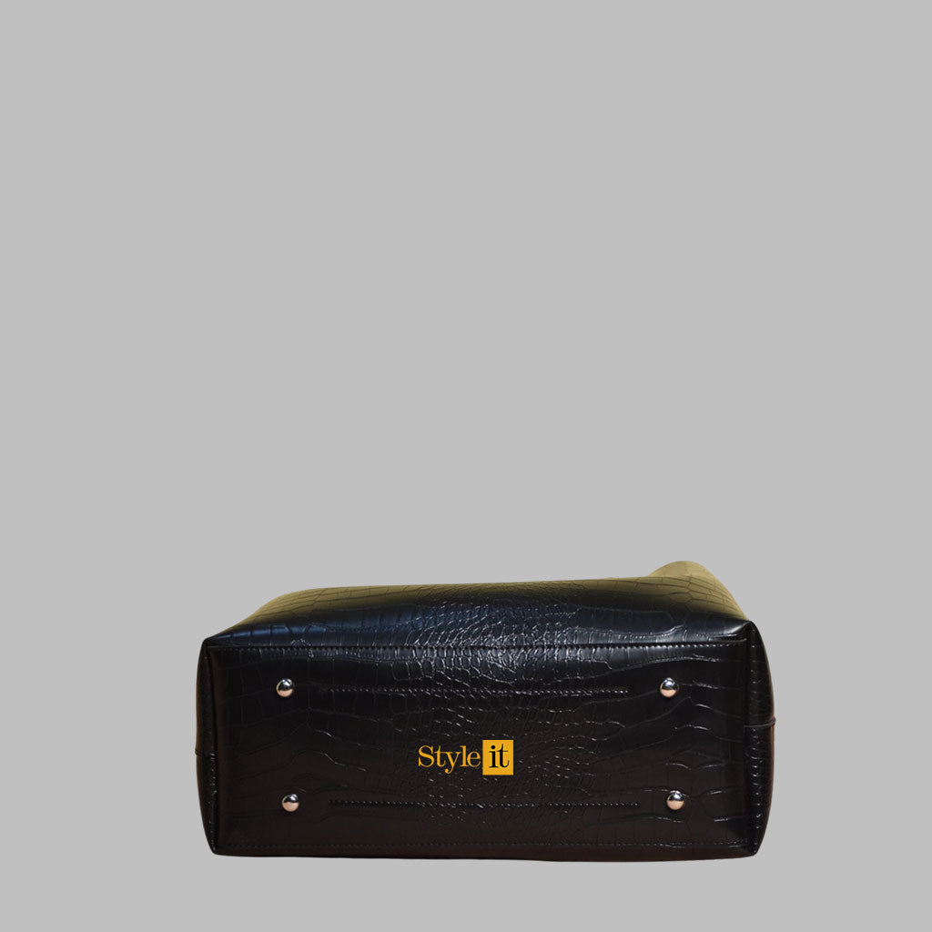 Black Satchel Handbag