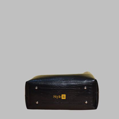 Black Satchel Handbag