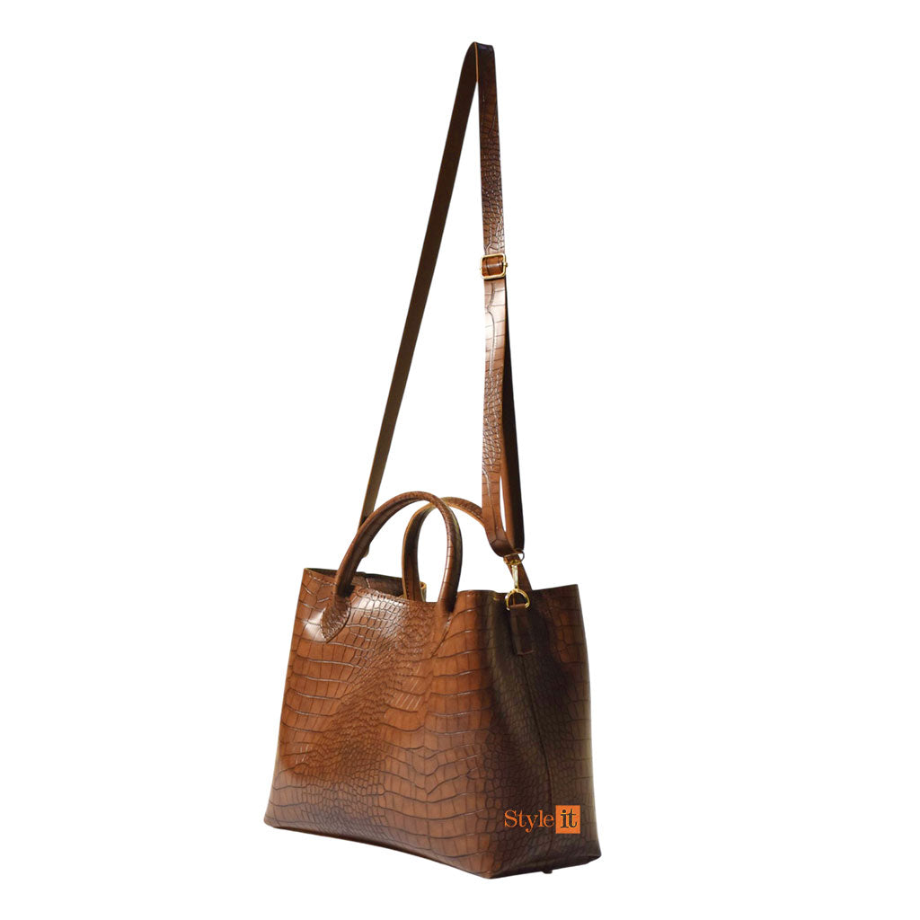 Chocho Brown Satchel Handbag