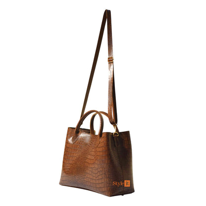 Chocho Brown Satchel Handbag