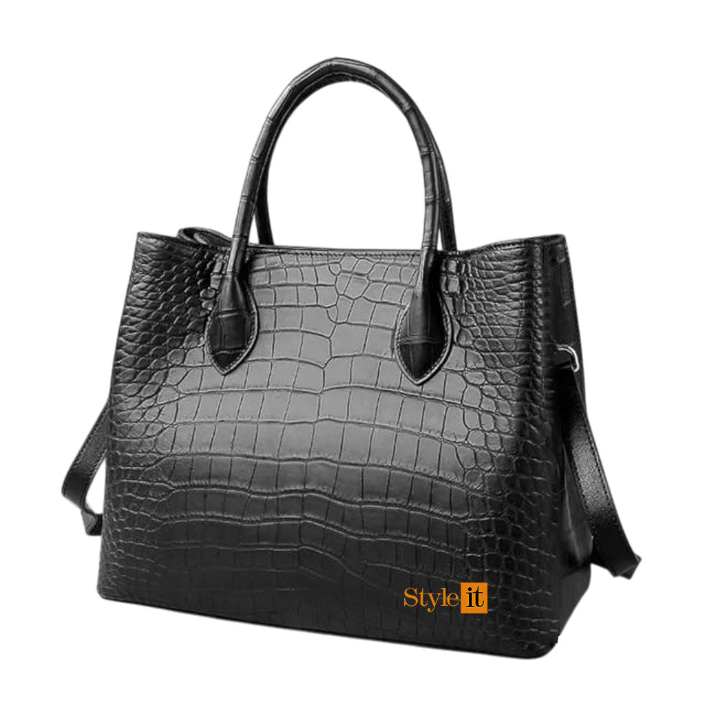Black Satchel Handbag