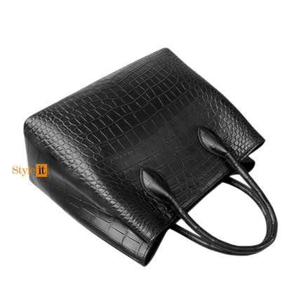 Black Satchel Handbag