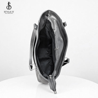 Luxe Elegance Black Tote
