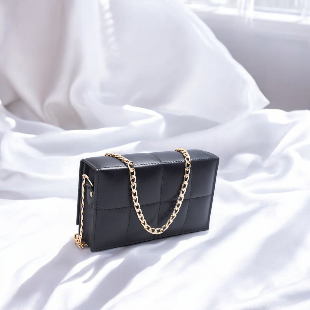 LuxeCross Black Crossbody Bag