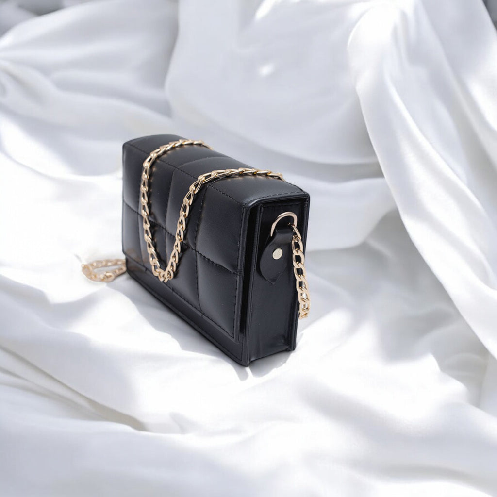 LuxeCross Black Crossbody Bag