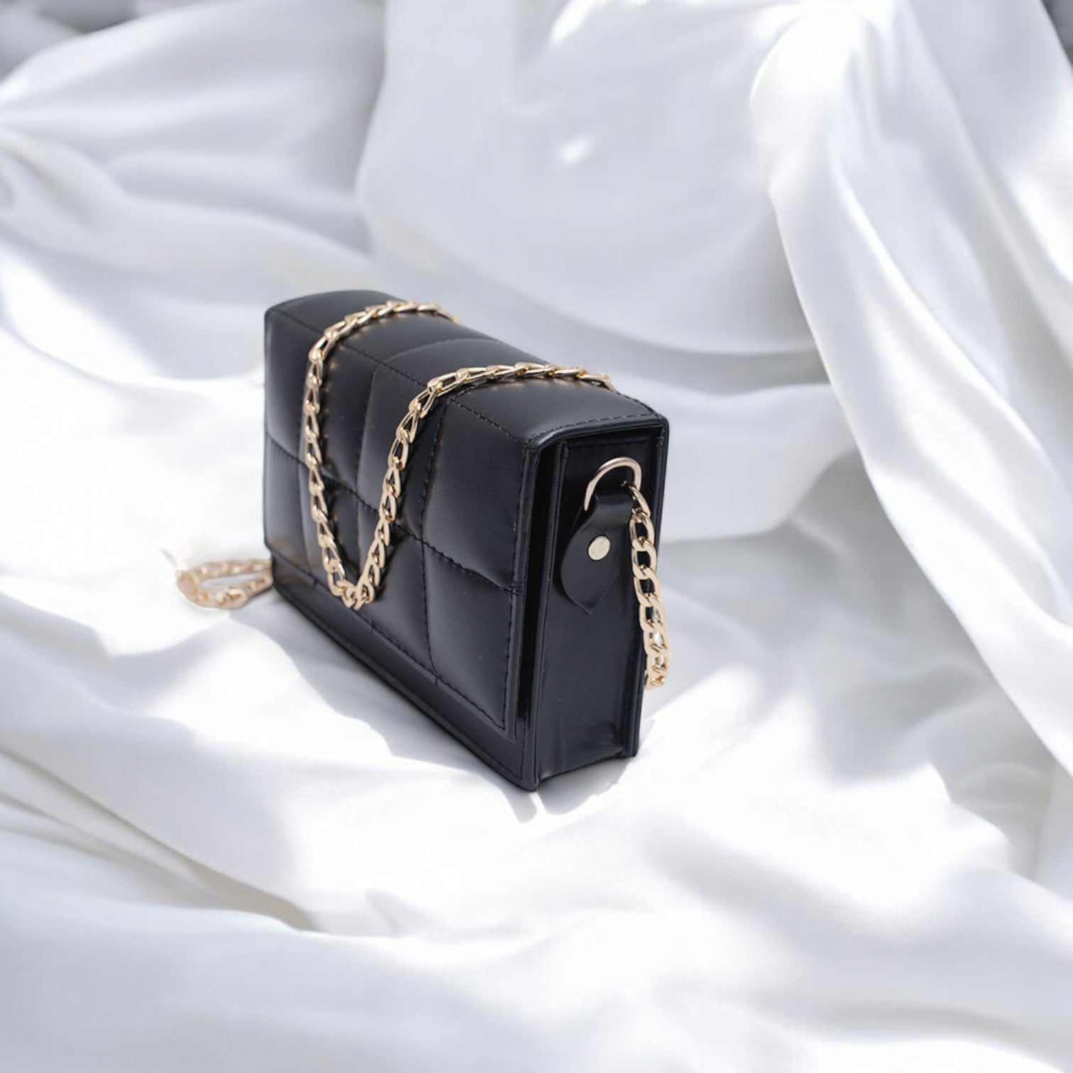 LuxeCross Black Crossbody Bag