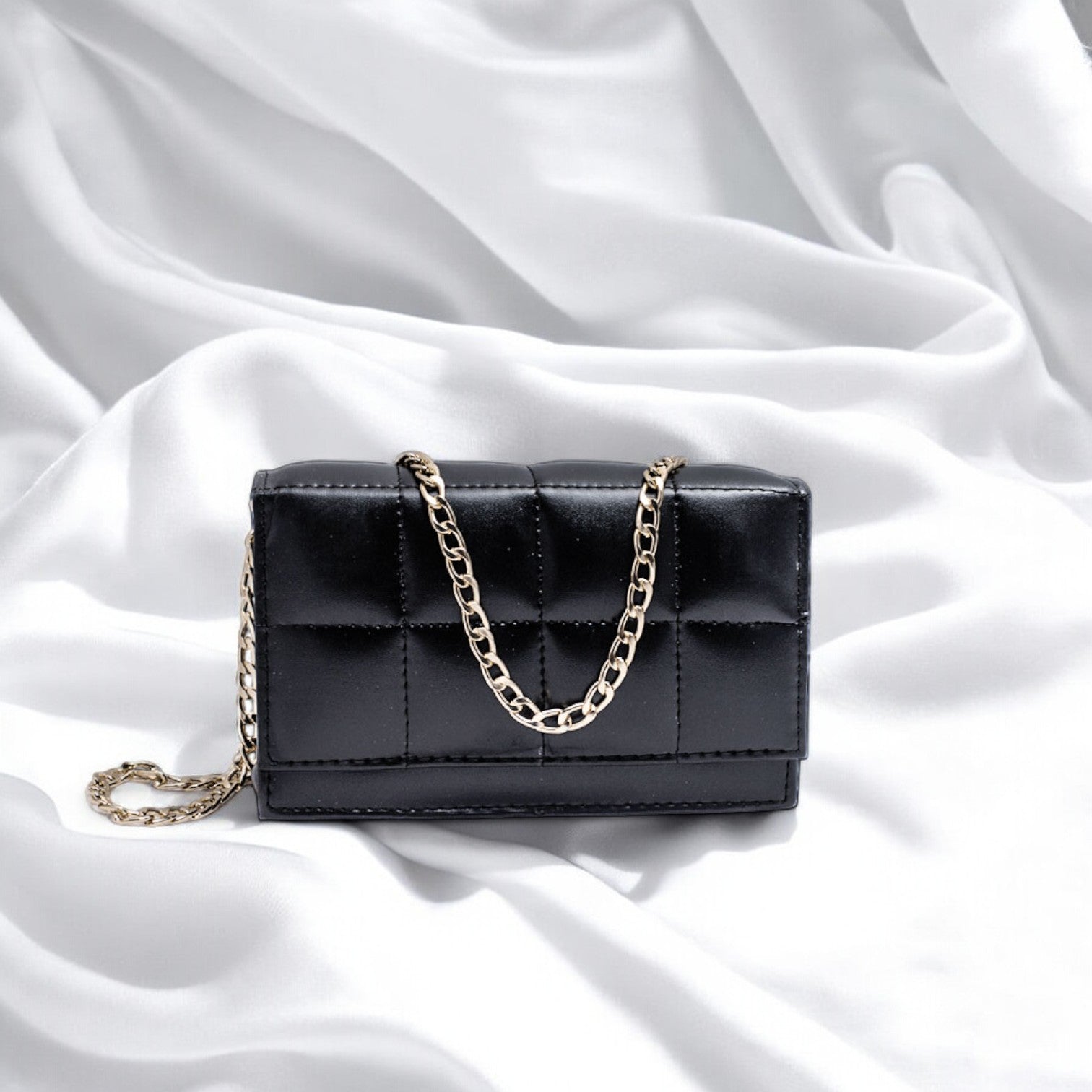 LuxeCross Black Crossbody Bag
