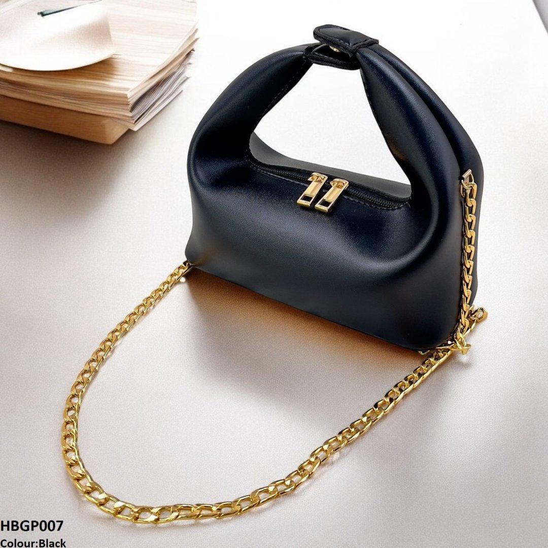 Midnight Chain Black Handbag
