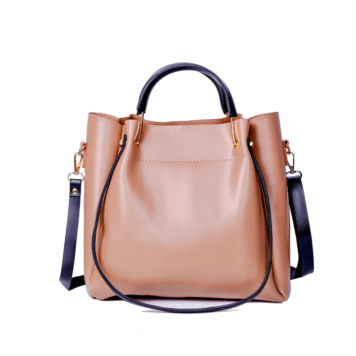 Lily Skin and Black 2 Pcs Handbag