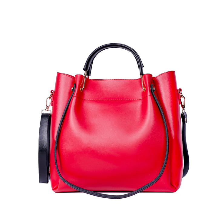Lily Red and Black 2 Pcs Handbag