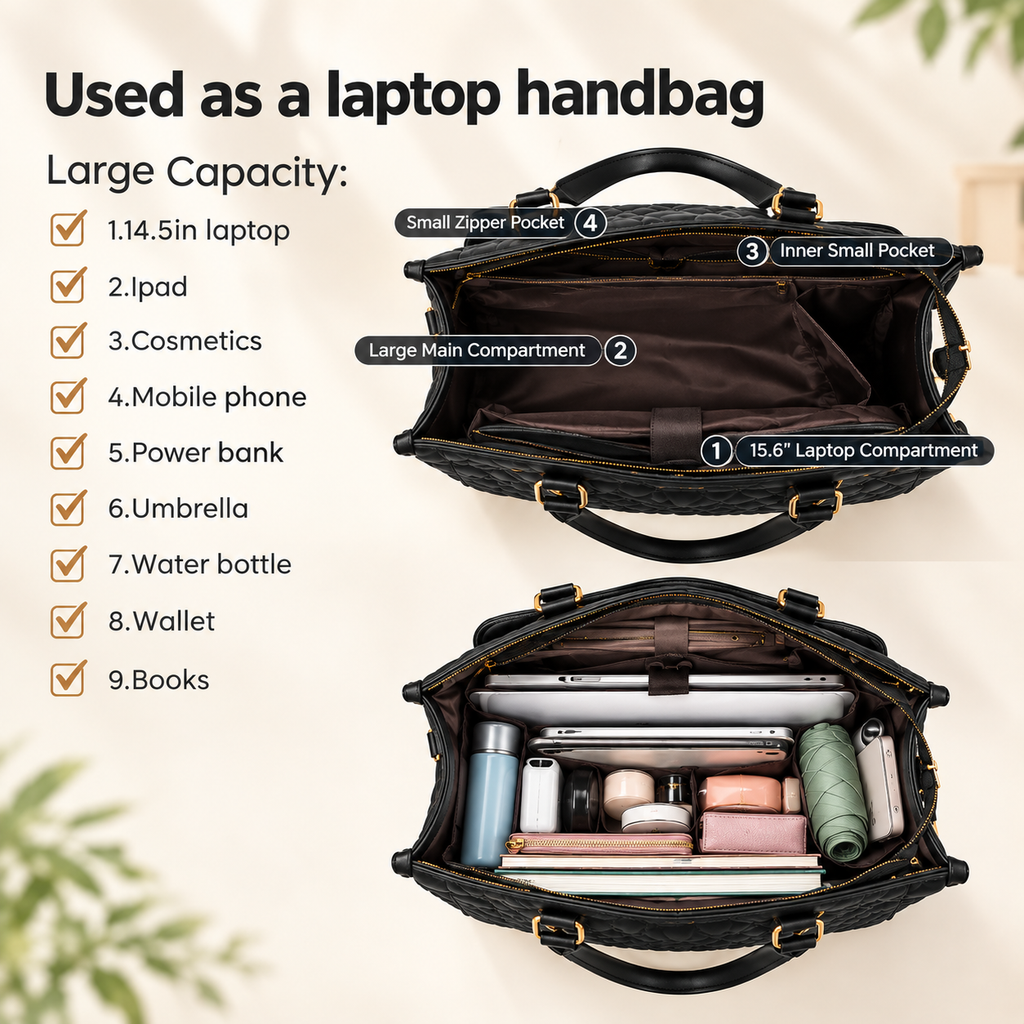 Everyday Luxe Laptop Tote