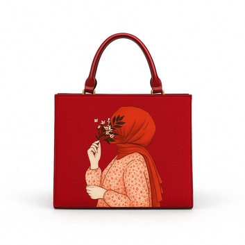 Canvas Charm - Maroon