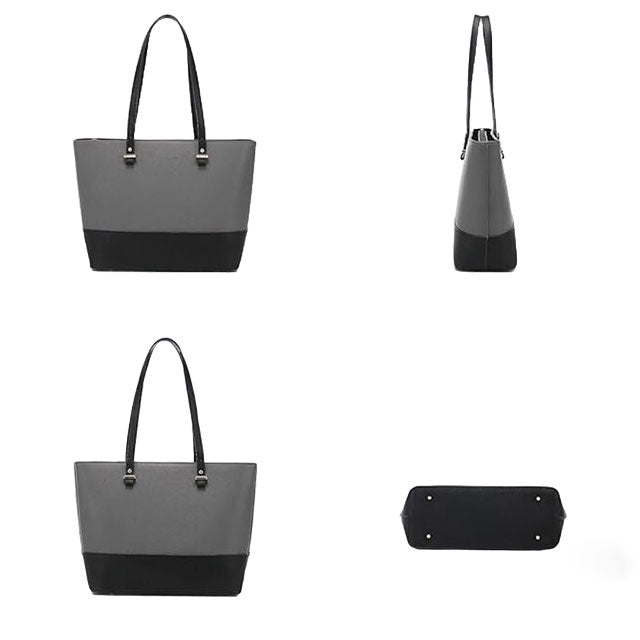 Carla Grey Black 3 Pcs Shoulder Bag
