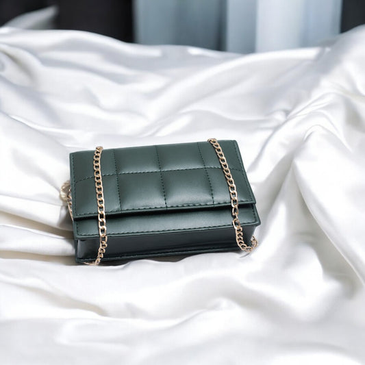 LuxeCross Bottle Green Crossbody Bag