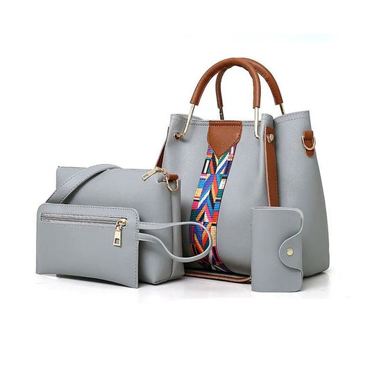 Royal Grey 4Pcs Handbag