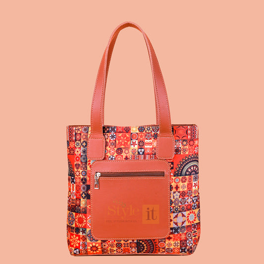 OMNI BROWN TOTE BAG