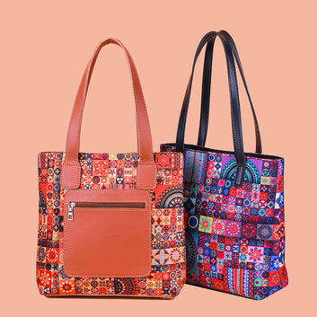 OMNI BROWN TOTE BAG