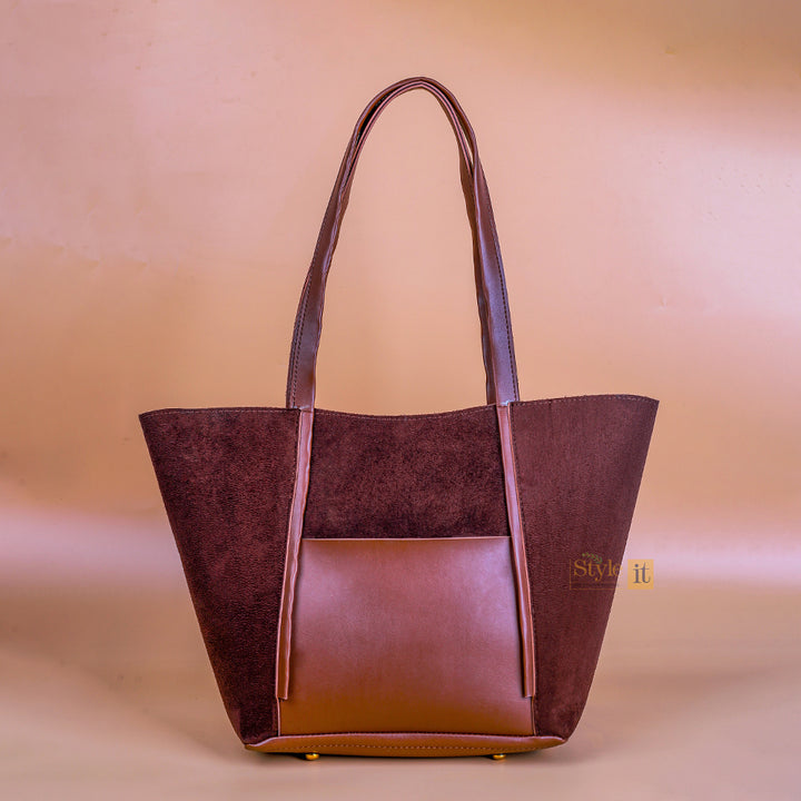 Comely Brown Tote Bag