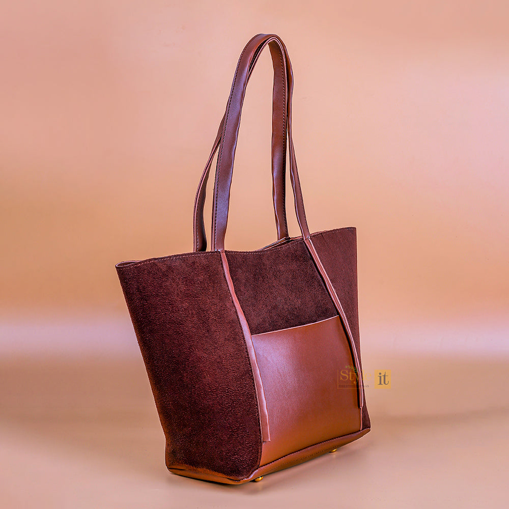 Comely Brown Tote Bag