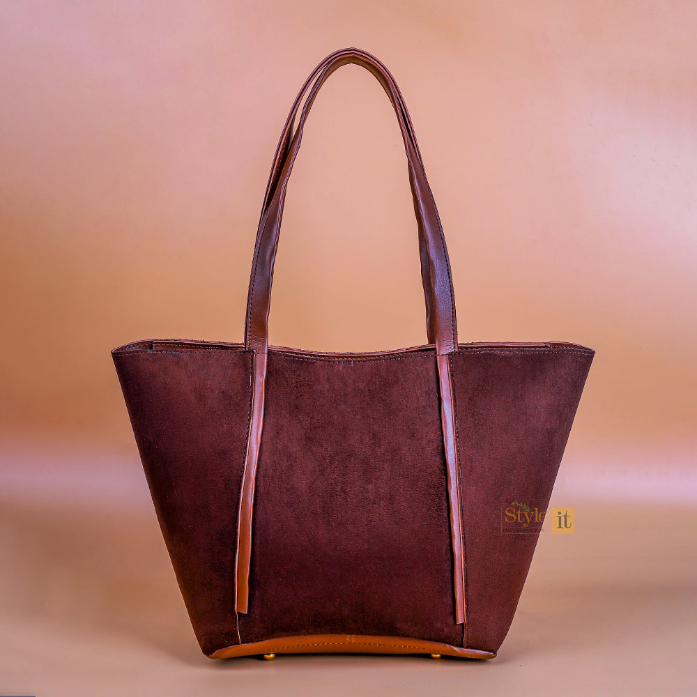 Comely Brown Tote Bag