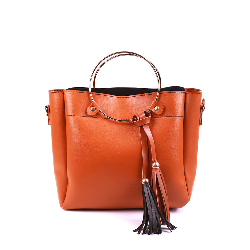 Gloria Brown & Black Handbag