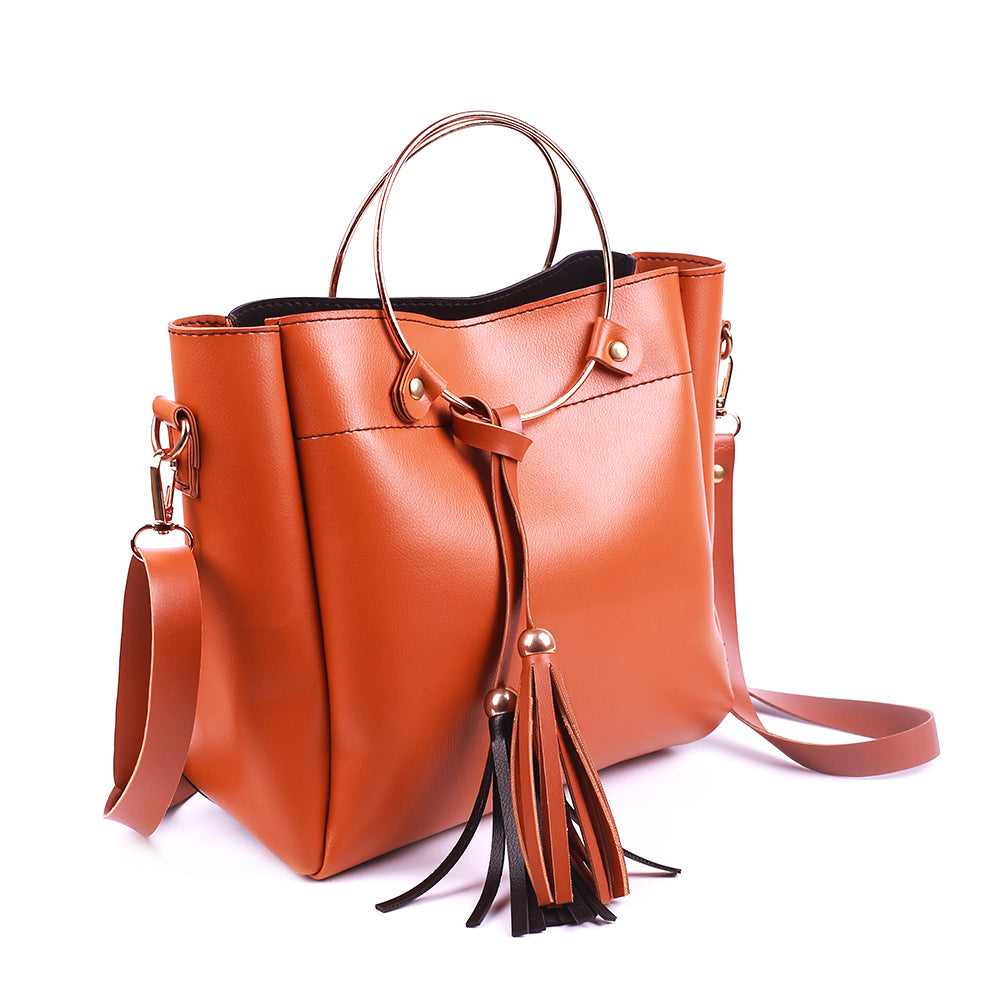 Gloria Brown & Black Handbag