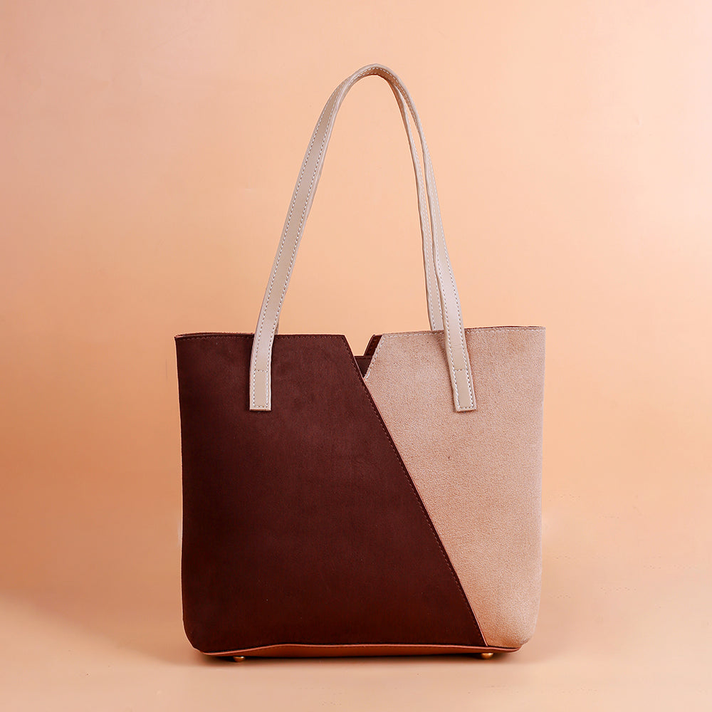 Radiant Brown and Skin Tote Bag