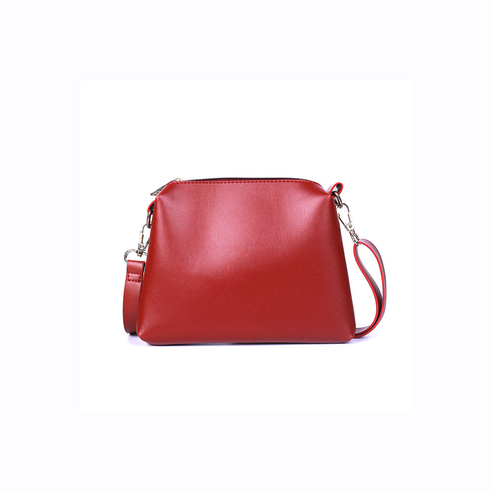 Lily Light-Pink and Red 2 Pcs Handbag