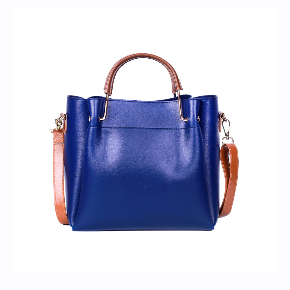 Lily Blue and Brown 2 Pcs Handbag